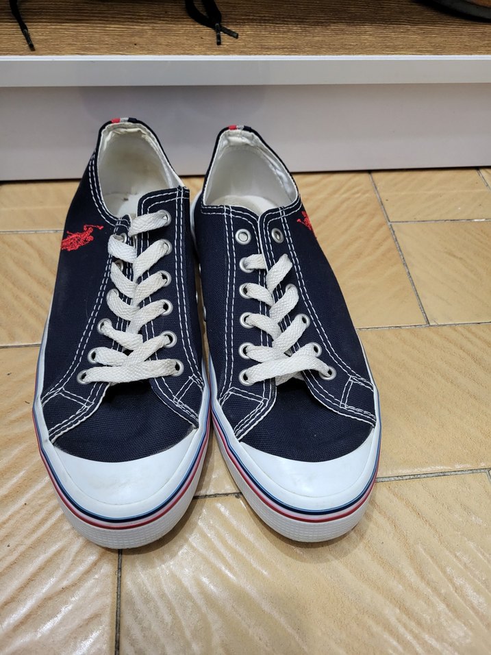 U.s polo Renkli Baskılı Mavi Kadın Spor Ayakkabı - Görsel 2