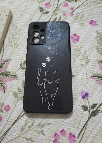 Parlak Siyah Kedi Telefon Kılıfı a32 - Görsel 4