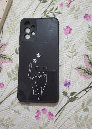 Parlak Siyah Kedi Telefon Kılıfı a32 - Görsel 2