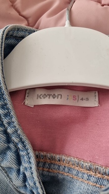 5 Yaş Beden Koton kız kot ceket 