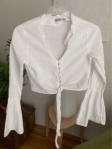 pamuk yazlık crop bluz