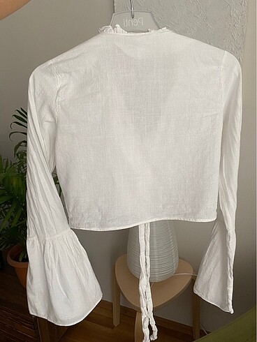 xs Beden beyaz Renk pamuk yazlık crop bluz