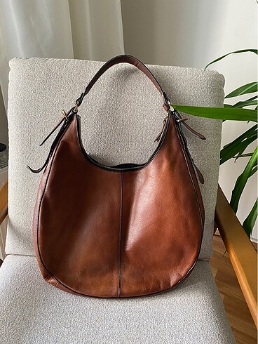 M&S vintage hobo deri çanta