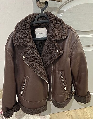 Bershka Bershka kahverengi mont kaban