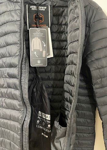 s Beden Lumberjack Siyah Unisex Fermuarlı Normcore Ceket