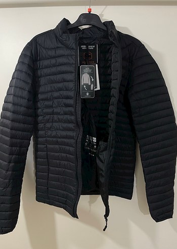 s Beden siyah Renk Lumberjack Siyah Unisex Fermuarlı Normcore Ceket