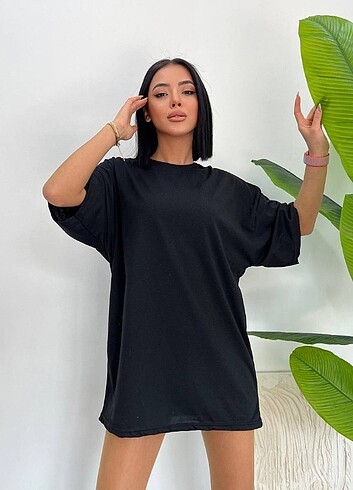 Oversize Unisex T-shirt Siyah 