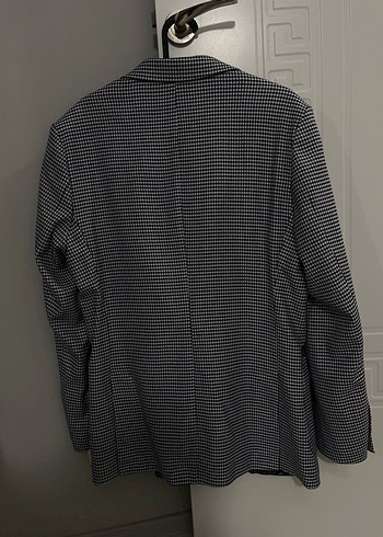 Düğmeli lacivert erkek ceket - Görsel 5