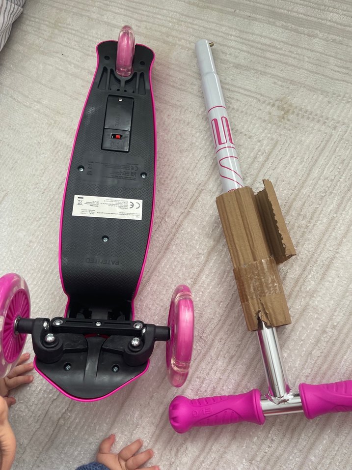 Işıklı Pembe Unicorn Tekerlekli Scooter Çocuklar İçin - Görsel 4