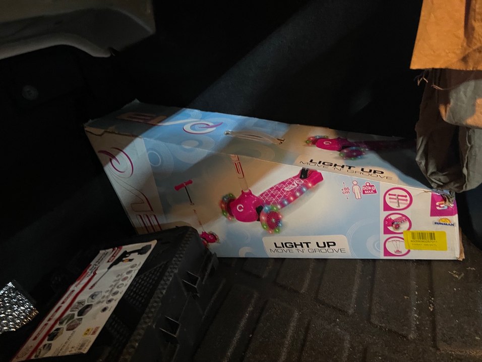 Işıklı Pembe Unicorn Tekerlekli Scooter Çocuklar İçin - Görsel 2