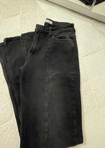 Siyah Esnek Kadın Kot Pantolon - Görsel 4