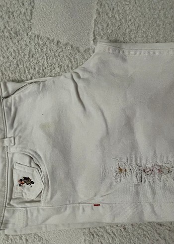 Beyaz Regular Fit Keten Kadın Pantolon - Görsel 2