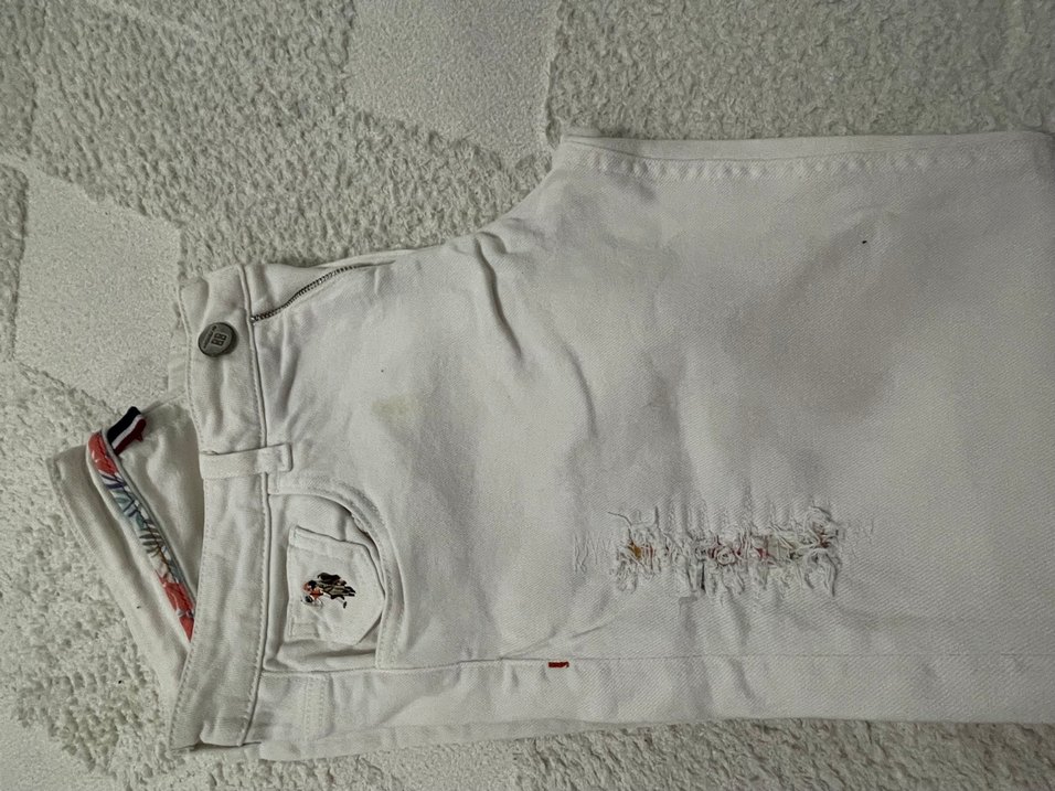 Beyaz Regular Fit Keten Kadın Pantolon - Görsel 2