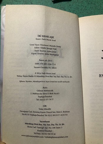 Beden İki Renk Aşk - Fatih Murat Arsal