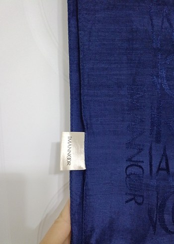 Lacivert İmannoor şal - Görsel 4