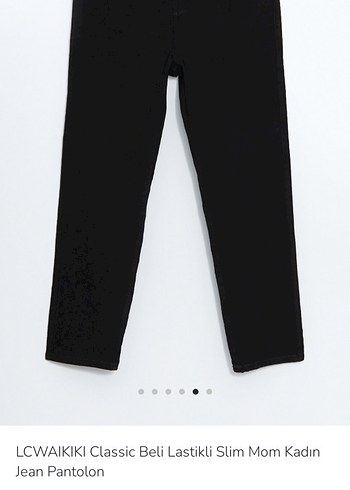 LCW KadınMom Jean Siyah Pantolon - Görsel 6