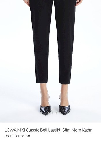 LCW KadınMom Jean Siyah Pantolon - Görsel 4