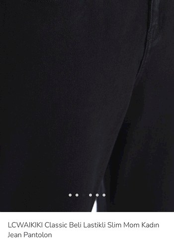 LCW KadınMom Jean Siyah Pantolon - Görsel 5