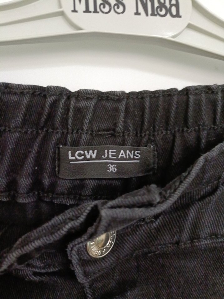 LCW KadınMom Jean Siyah Pantolon - Görsel 3