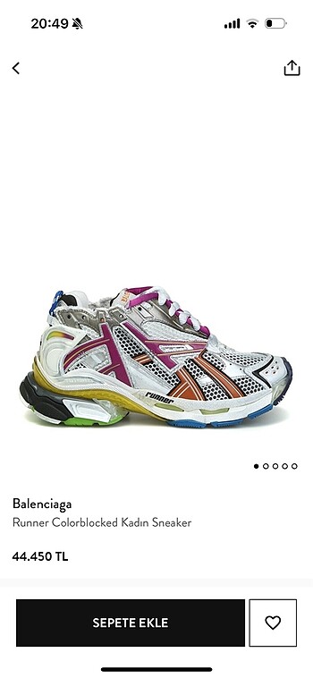 Balenciaga run ayakkabı
