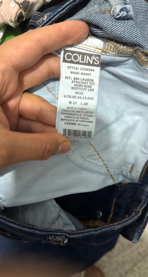 Kadın Lacivert Düğmeli Midi Denim Jean - Görsel 3