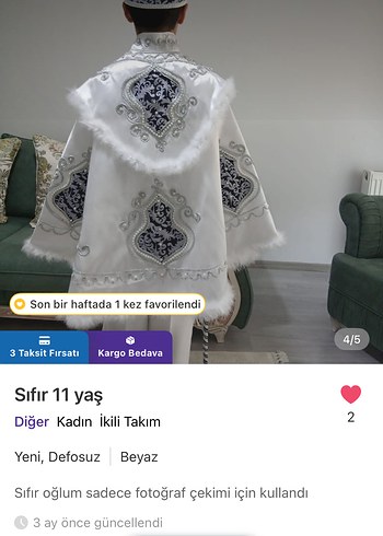 Sünnet kıyafeti 11 yaş - Görsel 2