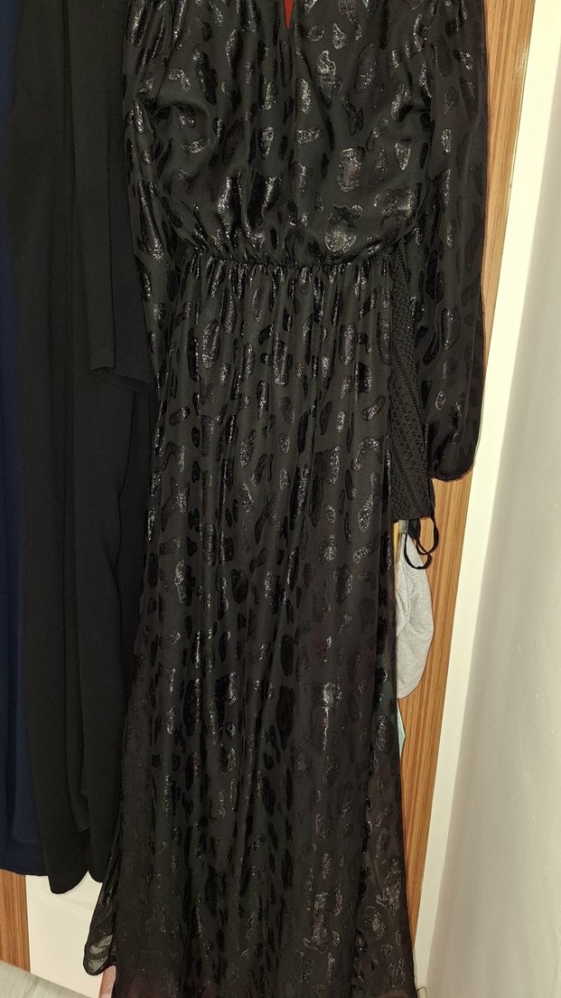 Simli deseni tesettür abiye  38 - Görsel 3