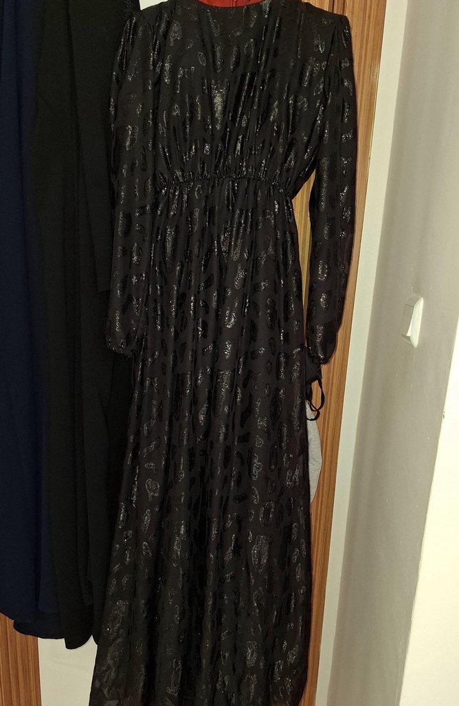 Simli deseni tesettür abiye  38 - Görsel 2