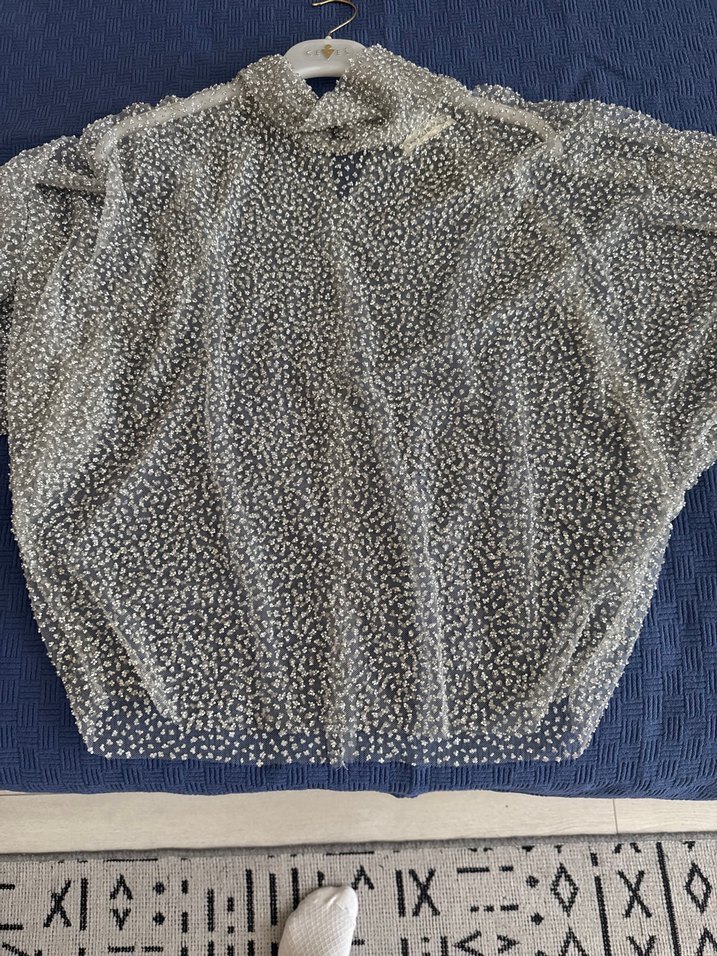 Gri Drapeli Balıkçı Yaka Kadın Bluz - Görsel 5