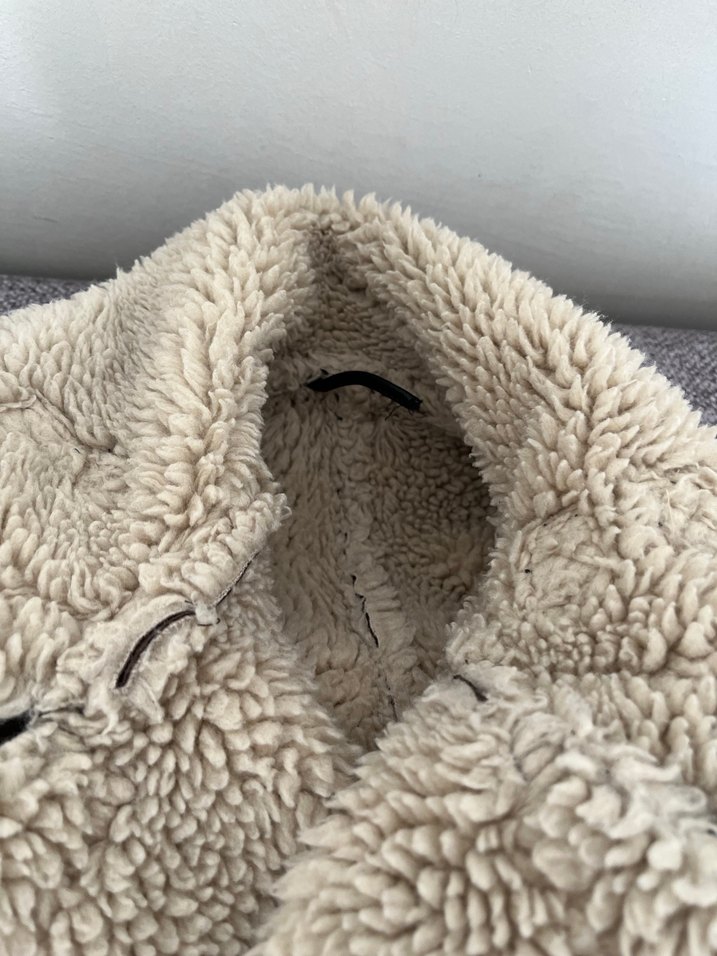 LCW Kürklü Kahverengi Süet Kısa Kış Ceketi - Görsel 4