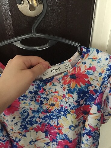 s Beden çeşitli Renk Çiçekli desenli elbise