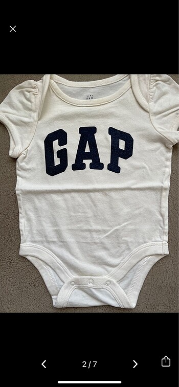 Gap Gap zıbın Çıtçıtlı body 0-3 ay