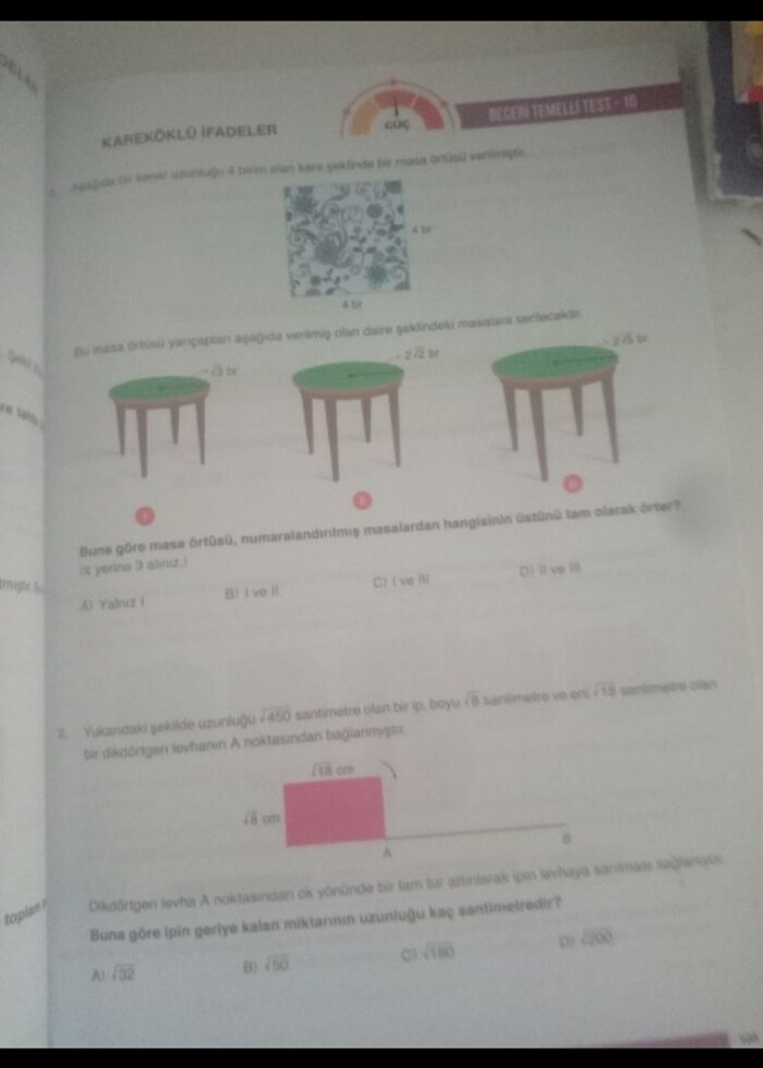 Ankara Yayıncılık 8. Sınıf Matematik Test Kitabı - Görsel 2