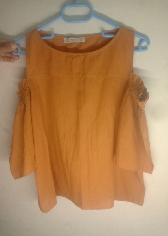 Kol detaylı bluz - Görsel 2