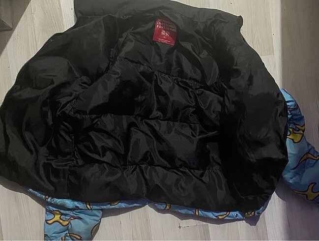 Mavi Siyah Erkek Mont - Görsel 2