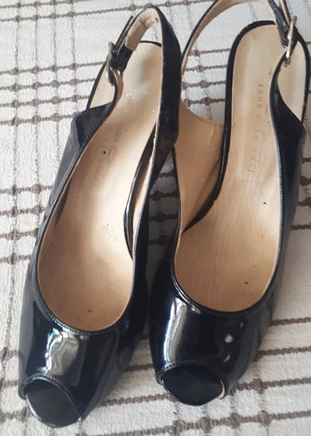 Shoe Fashion Marka Kadın Parlak Siyah Stiletto Topuklu Ayakkabı