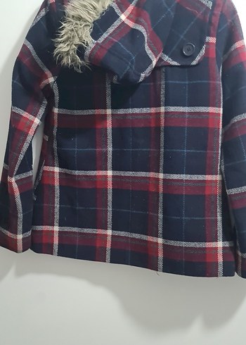 Bordo Ekoseli Erkek Kaban - Görsel 3