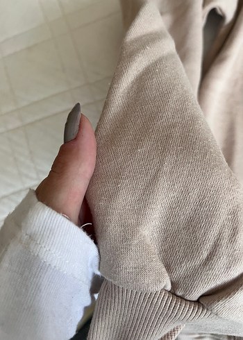 H&M H&M Bej Kadın Kapüşonlu Sweatshirt