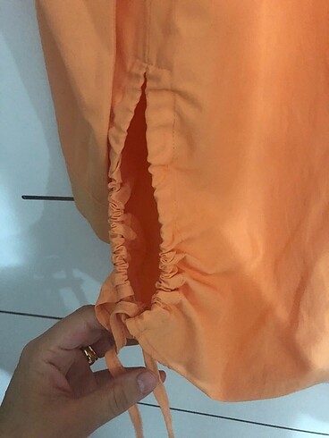 40 Beden turuncu Renk Kadın gömlek hamile