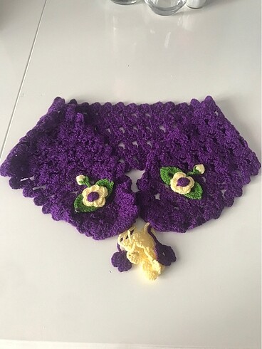 3-5 Yaş, 21 cm Beden Kız bebek atkı toka