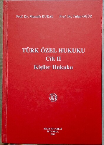 Türk Özel Hukuku Cilt 2 Kişiler Hukuku