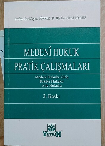 Medeni Hukuk Pratik Çalışmaları 