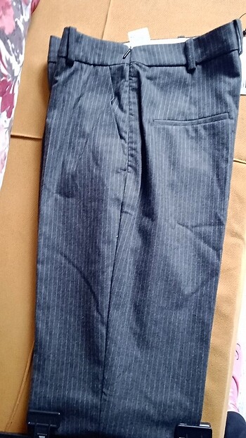 36 Beden gri Renk Kumaş pantolon