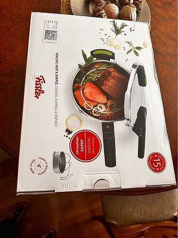 Fissler düdüklü tencere buhar aparatlı 4.5 Lt