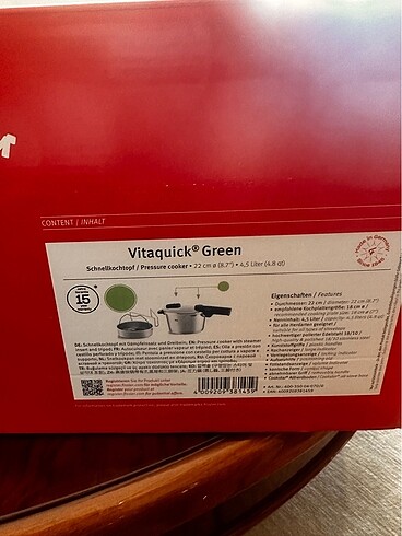 Beden Fissler düdüklü tencere buhar aparatlı 4.5 Lt