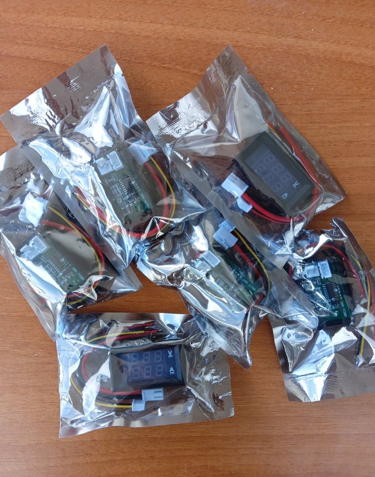 2 adet Dijital Voltmetre Ampermetre Led Ekranlı - Görsel 2