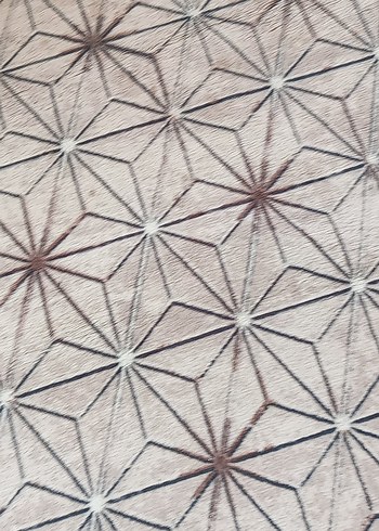  Beden çeşitli Renk Bej ve Gri Geometrik Desenli Halı