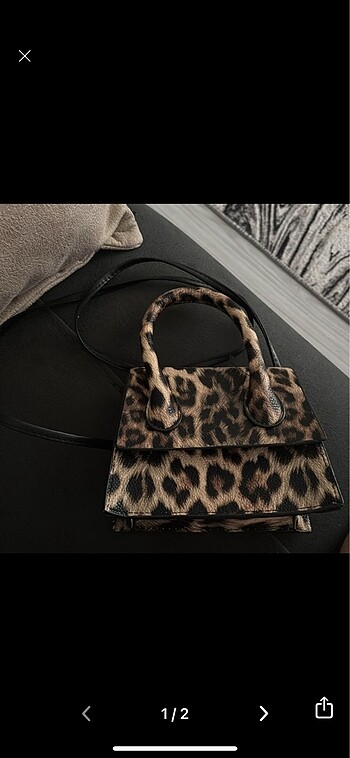 Leoparlı çanta