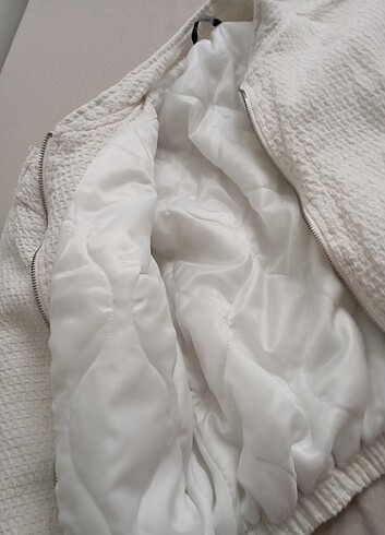 xs Beden beyaz Renk Trendyolmilla bomber ceket