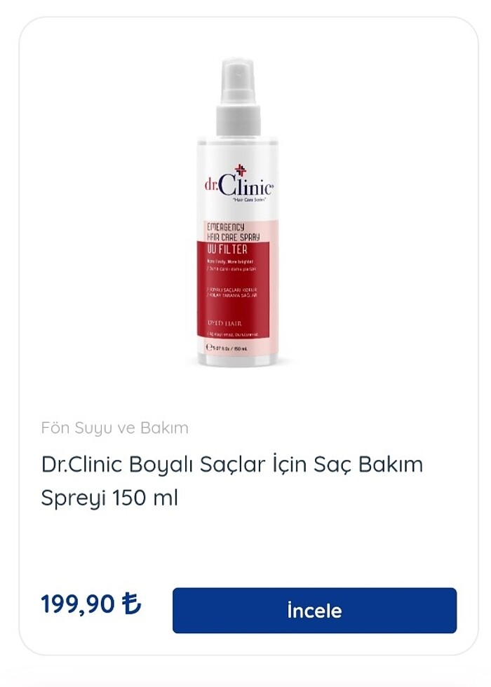 Dr. Clinic saç açıcı sprey  - Görsel 3